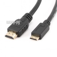 Фото Gembird Cablexpert HDMI-miniHDMI 19M v1.4 3D Ethernet 1.8m Black CC-HDMI4C-6
