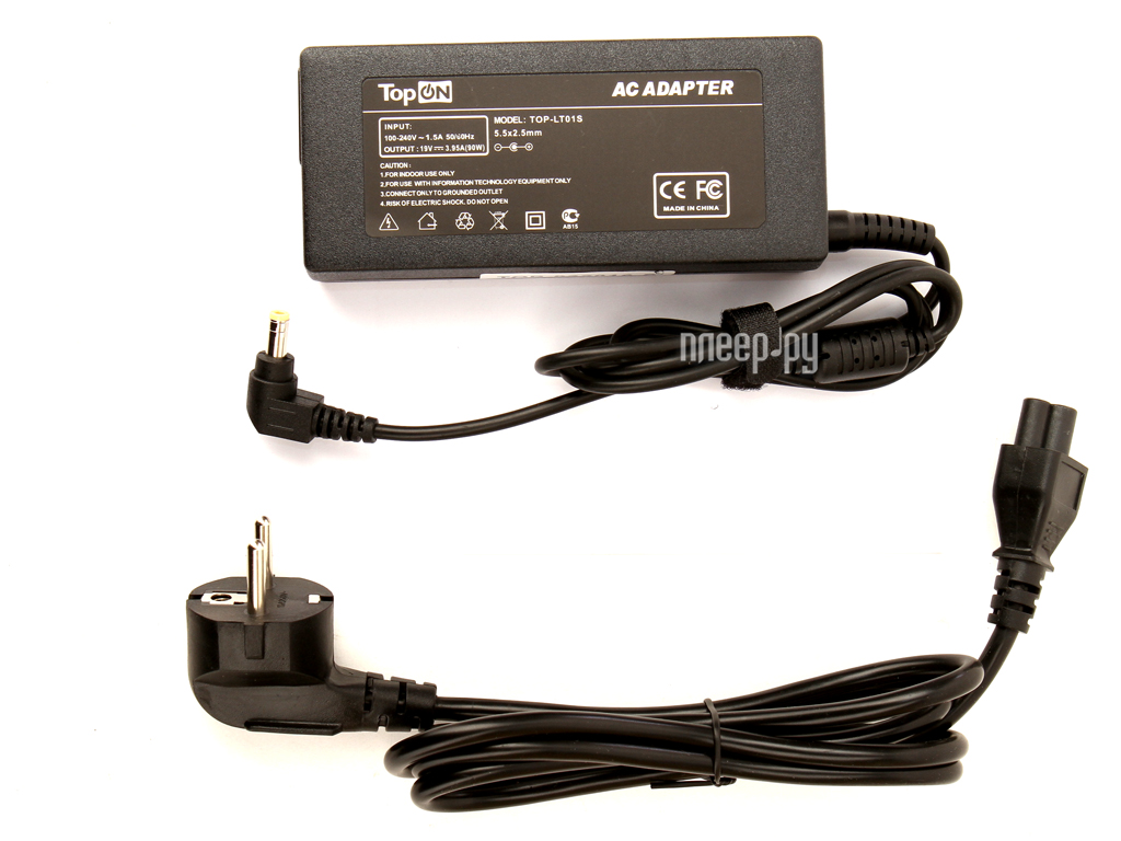   TopON TOP-LT01S 19V 75W USB Toshiba Satellite M35 / M45 / M55 / U305 / A100 / A200 / A300
