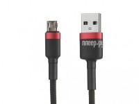 Фото Baseus Cafule Cable USB - MicroUSB 2.4A 1m Red-Black CAMKLF-B91