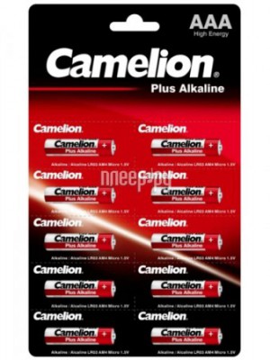Фото AAA - Camelion LR03 Plus Alkaline (10 штук) LR03-BP1x10P