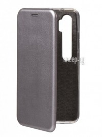 Фото Чехол Innovation для Xiaomi Mi Note 10 Book Silicone Magnetic Silver 17053