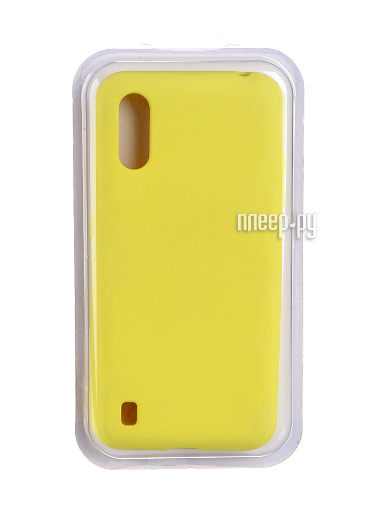 Фото Чехол Innovation для Samsung Galaxy M01 Soft Inside Yellow 19086