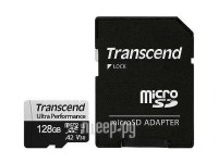Фото 128Gb - Transcend MicroSDXC 340S Class 10 UHS-I U3 V30 A2 TS128GUSD340S с адаптером SD (Оригинальная!)