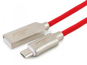 Фото Gembird Cablexpert Platinum USB 2.0 AM/microB 1m Red CC-P-mUSB02R-1M