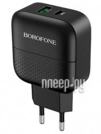 Фото Borofone BA46A Premium USB + Type-C PD18 + QC3.0 Black 6931474727336