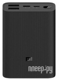 Фото Xiaomi Mi Power Bank 3 Ultra Compact 10000mAh Black PB1022ZM