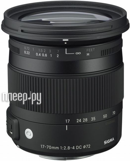  Sigma AF 17-70mm f / 2.8-4.0 DC MACRO OS HSM new Canon EF-S  28909 