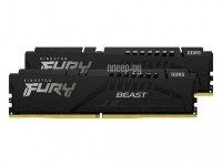 Фото Kingston Fury Beast Black DDR5 DIMM 5200MHz PC-41600 CL40 - 16Gb Kit (2x8Gb) KF552C40BBK2-16