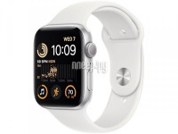 Фото APPLE Watch SE GPS 44mm Silver Aluminum Case with White Sport Band - M/L MNTJ3 / MNK23