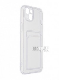 Фото Чехол Zibelino для APPLE iPhone 14 Plus Silicone Card Holder Transparent ZSCH-IPH-14-PL-CAM-TRN