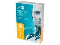 Фото Eset NOD32 Internet Security 3 устройства 5Y Box NOD32-EIS-NS(DNSBOX)-5-3