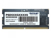 Фото Patriot Memory Signature Line DDR5 SO-DIMM 4800Mhz PC5-38400 8Gb PSD58G480041S