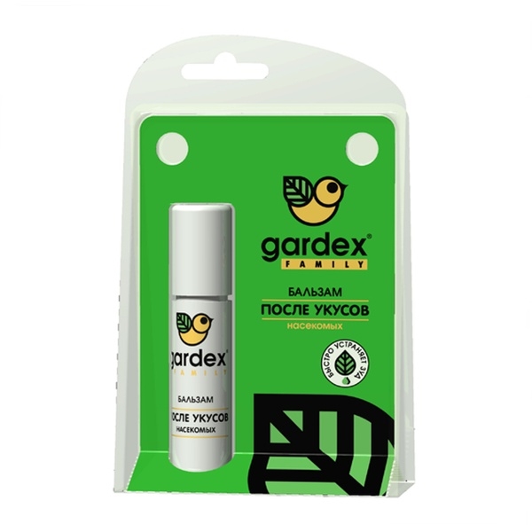 

Средство защиты от комаров Gardex Family Бальзам 7ml, Family
