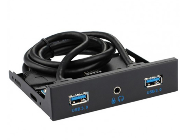      KS-is 3.5 ATX USB3x2, AUX Combo Black KS-794