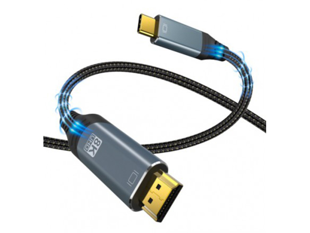 Аксессуар KS-is 8K USB Type C - HDMI 2m KS-792 аксессуар defender hdmi 17 hdmi m m ver 1 4 5m 87353