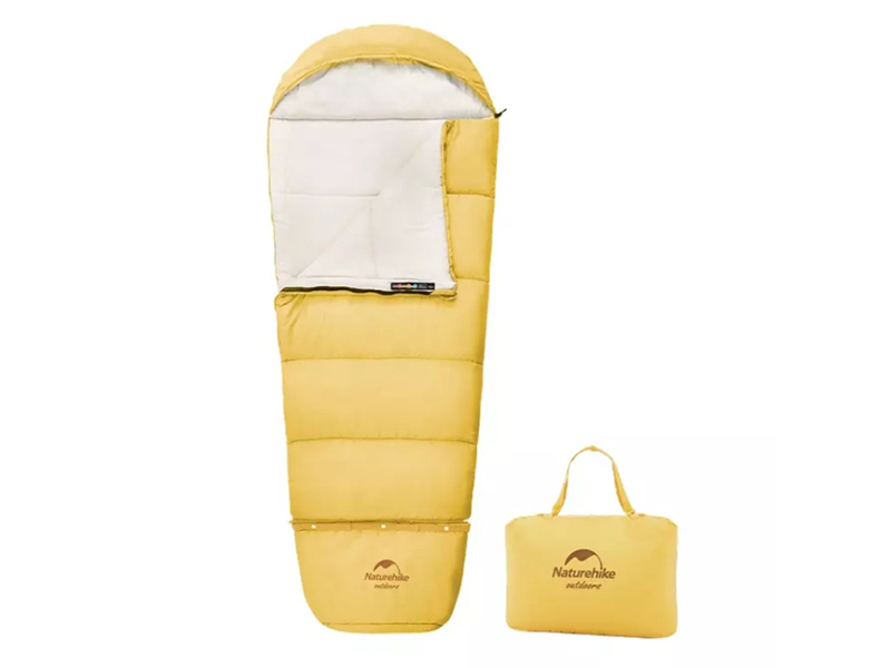 Cпальный мешок Naturehike Compact C300 190x75cm (Right) Yellow NH21MSD01-C300YE