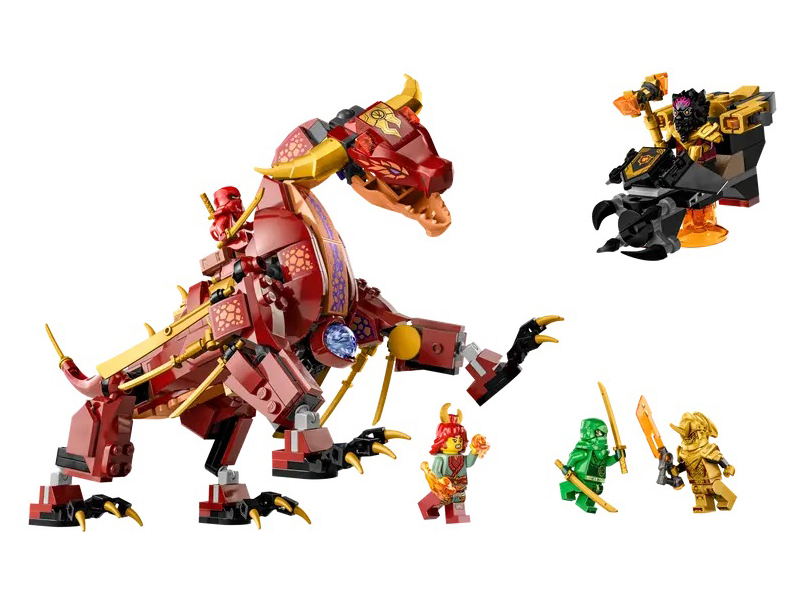 

Конструктор Lego Ninjago Heatwave Transforming Lava Dragon 479 дет. 71793, Heatwave Transforming Lava Dragon