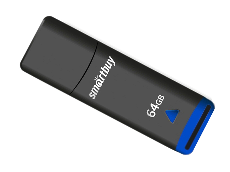 USB Flash Drive 64Gb - SmartBuy Easy Black SB064GBEK usb flash drive 64gb smartbuy scout usb 3 1 white sb064gb3scw