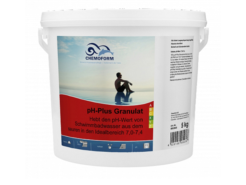 гранулы для повышения уровня рн воды chemoform ph плюс 25kg 0802025 Гранулы для повышения уровня рН воды Chemoform PH-Плюс 5kg 0802005