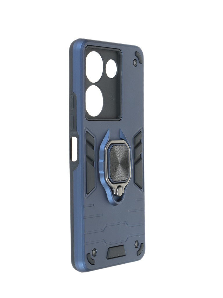 

Чехол DF для Tecno Camon 20 / 20 Pro 4G с магнитом и кольцом Dark Blue tArmor-05, Tecno Camon 20 / 20 Pro 4G