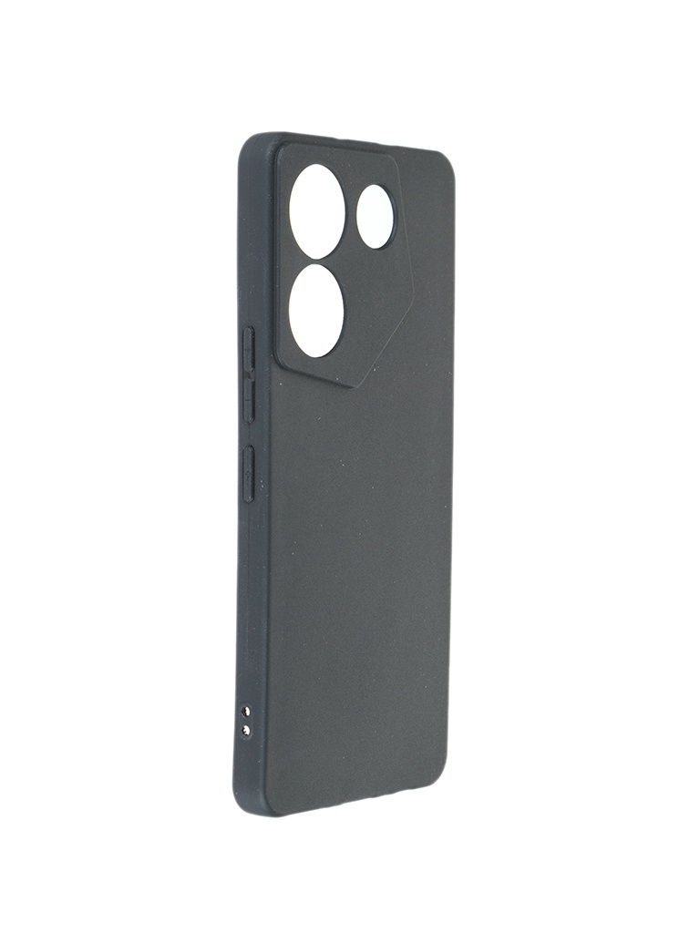 Чехол DF для Tecno Camon 20 Pro 5G Silicone Black tCase-25 for tecno spark 10 pro sliding camera cover design tpu pc phone case black