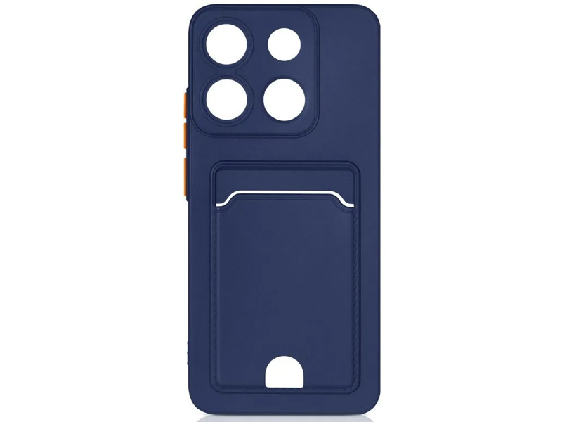 

Чехол DF для Infinix Smart 7 Plus Silicone с отделением для карты Dark Blue inCardcase-09, Infinix Smart 7 Plus