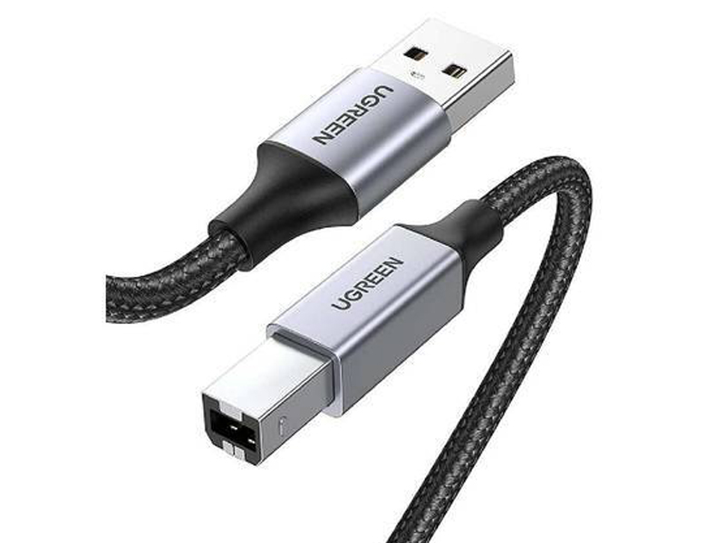 

Аксессуар Ugreen US369 USB-A - USB-B 2m Black 80803, US369
