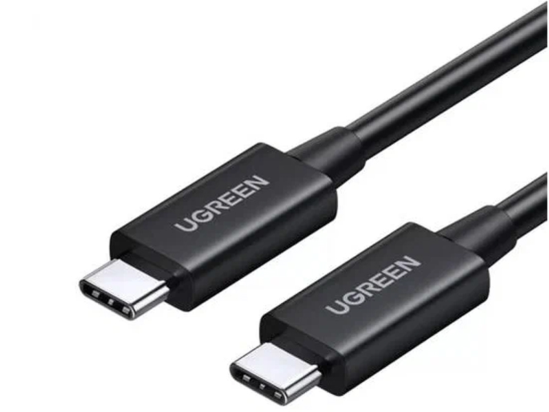 Аксессуар Ugreen US501 USB-C - USB-C Thunderbolt 4 2m Black 60621 аксессуар ugreen av125 jack 3 5mm jack 3 5mm 2m grey 10604