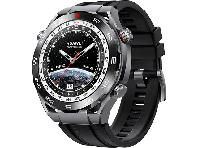 Умные часы Huawei Watch Ultimate Black HNBR Strap 55020AGP умные часы huawei watch gt 4 ara b19 55020bhx white leather