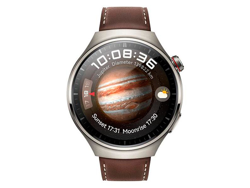 Умные часы Huawei Watch 4 Pro MDS-AL00 Titanium-Brown Strap 55020APB умные часы huawei watch gt 3 pro frigga b19t white ceramic strap 55028859