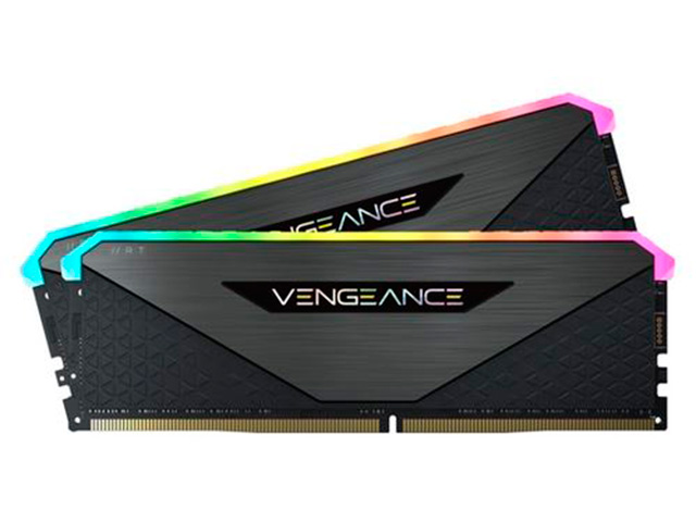 фото Модуль памяти corsair vengeance rgb rt ddr4 3200mhz pc4-25600 c16 - 32gb kit (2x16gb) cmn32gx4m2z3200c16