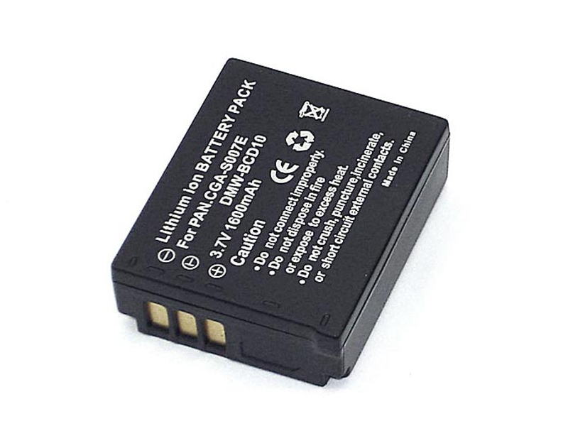 Аккумулятор Vbparts CGA-S007 3.7V 1600mAh для Panasonic Lumix DMC 077166