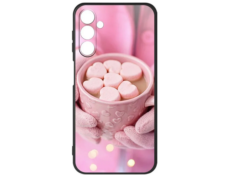 

Чехол DF для Samsung Galaxy A14 4G Silicone Print Art375 Black sCase-168, Samsung Galaxy A14 4G