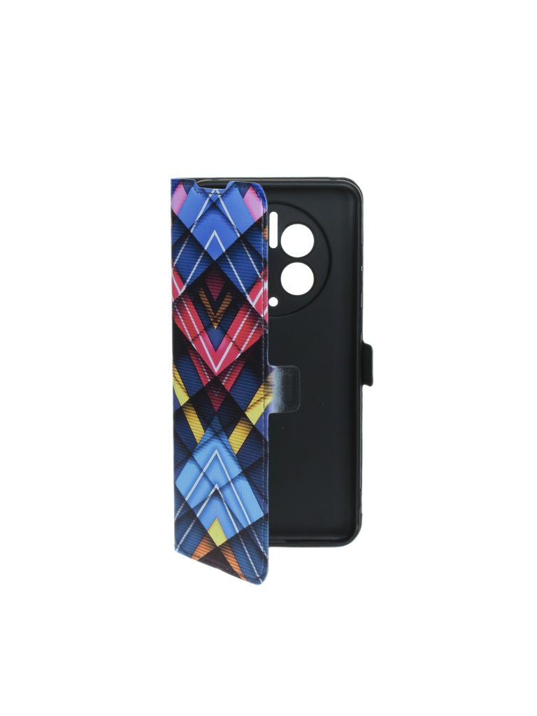 

Чехол DF для Huawei Mate 50 Pro Flip Print Art2087 Black hwFlip-113, Huawei Mate 50 Pro