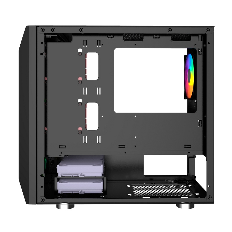 Корпус Powercase Alisio Micro X3B без БП Black CAMIB-L3