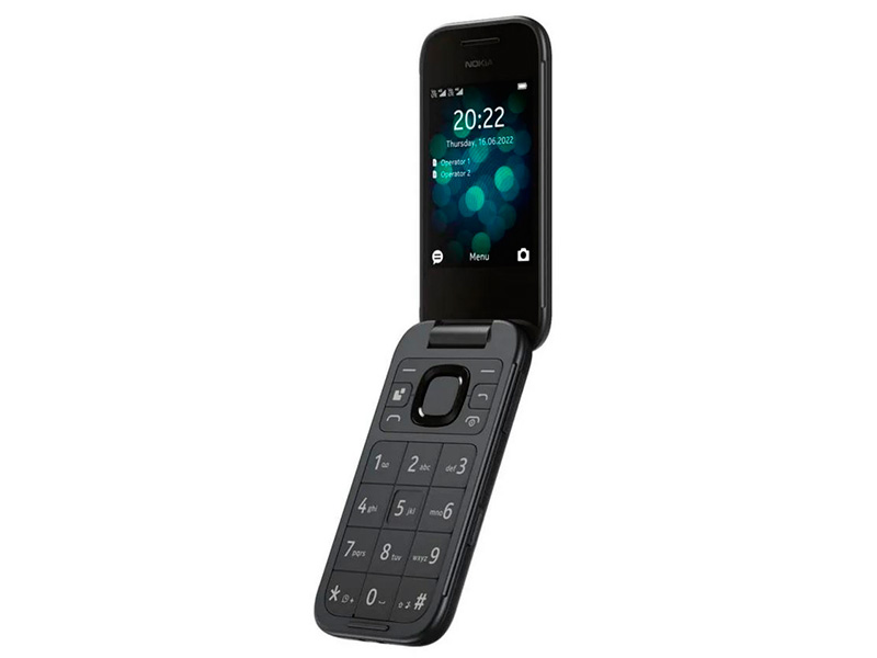 Сотовый телефон Nokia 2660 (TA-1469) Dual Sim Black solid color plastic battery back cover for nokia 225 black