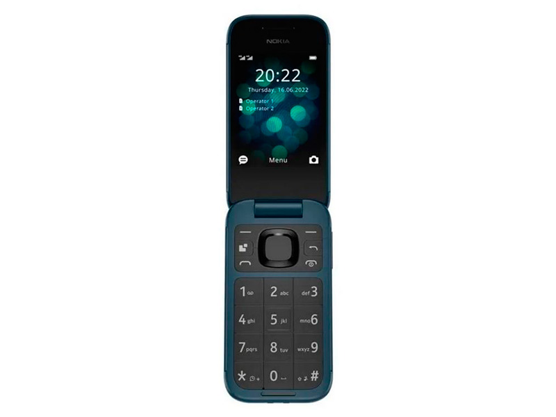 Сотовый телефон Nokia 2660 (TA-1469) Dual Sim Blue сотовый телефон nokia 110 4g ds ta 1543 blue