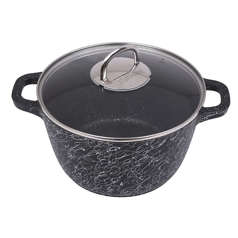 фото Кастрюля kukmara грация 4.5l black-silver кчс45а