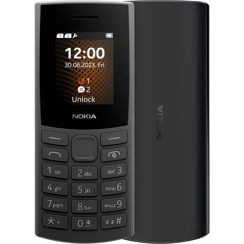Сотовый телефон Nokia 106 DS (TA-1564) Charcoal сотовый телефон nokia 110 ds ta 1567 charcoal