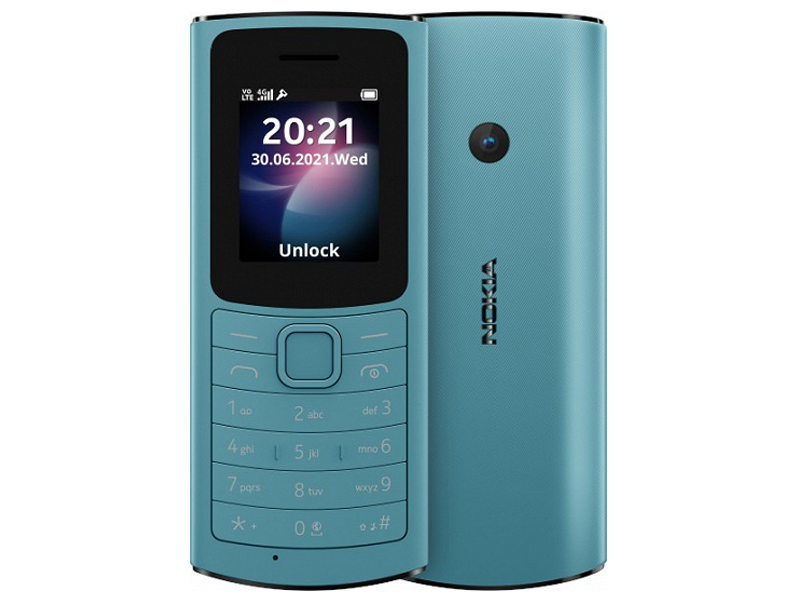 Сотовый телефон Nokia 110 4G DS (TA-1543) Blue сотовый телефон nokia 105 ds ta 1416 без зу blue
