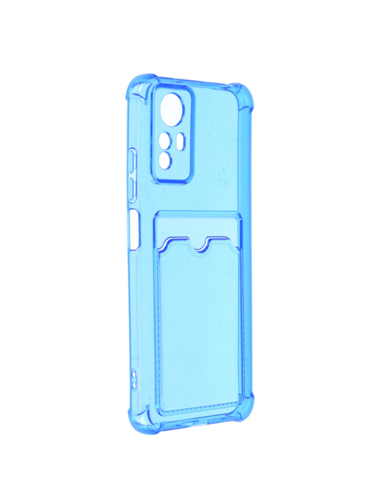 фото Чехол ibox для xiaomi redmi note 12s crystal с кардхолдером silicone blue ут000035532