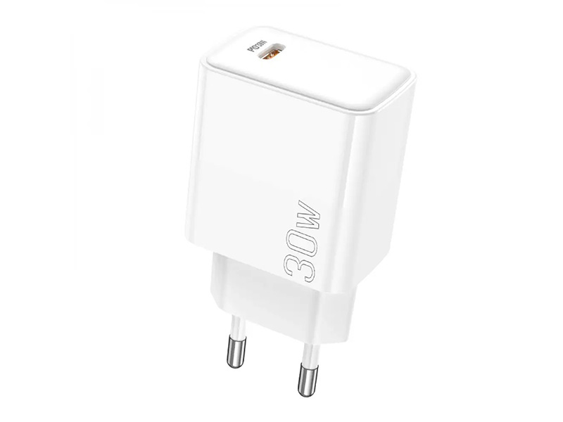 

Зарядное устройство Borofone BA77A Insightful 1xUSB-C PD 30W 3A White 6941991101274, BA77A Insightful