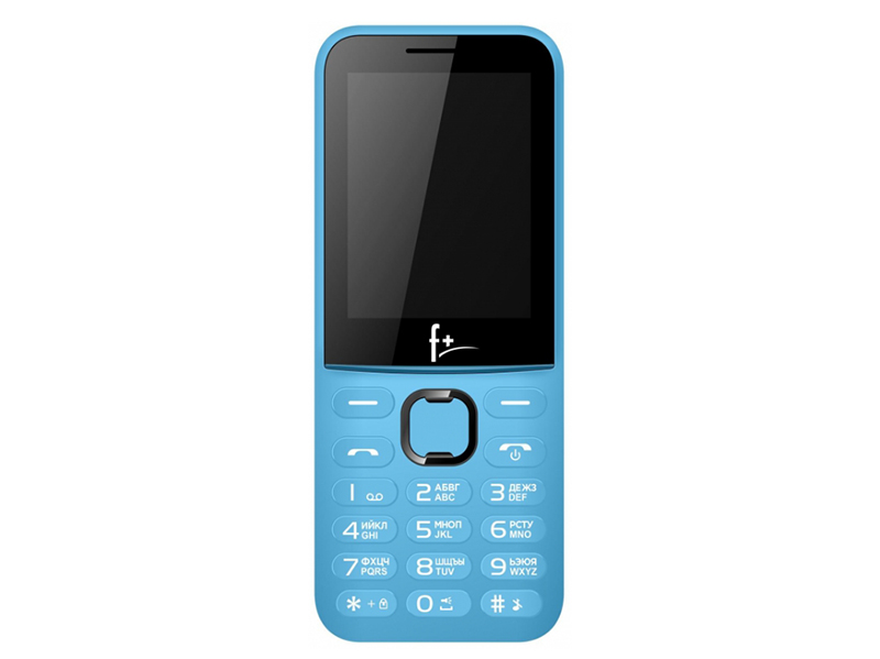 Сотовый телефон F+ F240L Light Blue мобильный телефон maxvi k20 blue