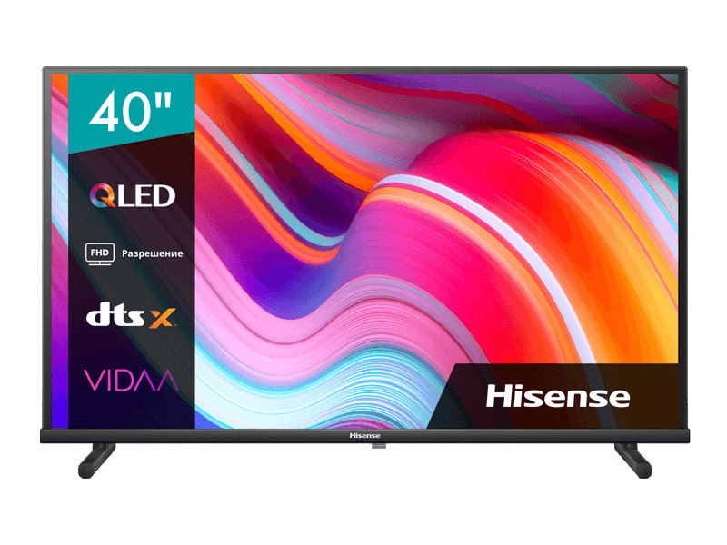 Телевизор Hisense 40A5KQ телевизор hisense 55e7kq 55 139 см uhd 4k