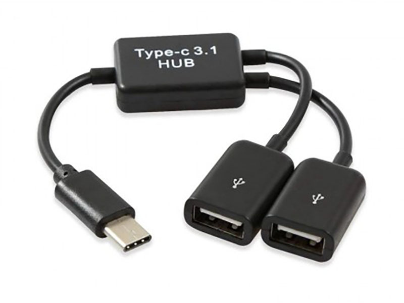 Аксессуар KS-is OTG 2xUSB 2.0/F - USB-C/M KS-813 хаб usb ks is otg 2xusb 2 0 microusb f usb type c m ks 319