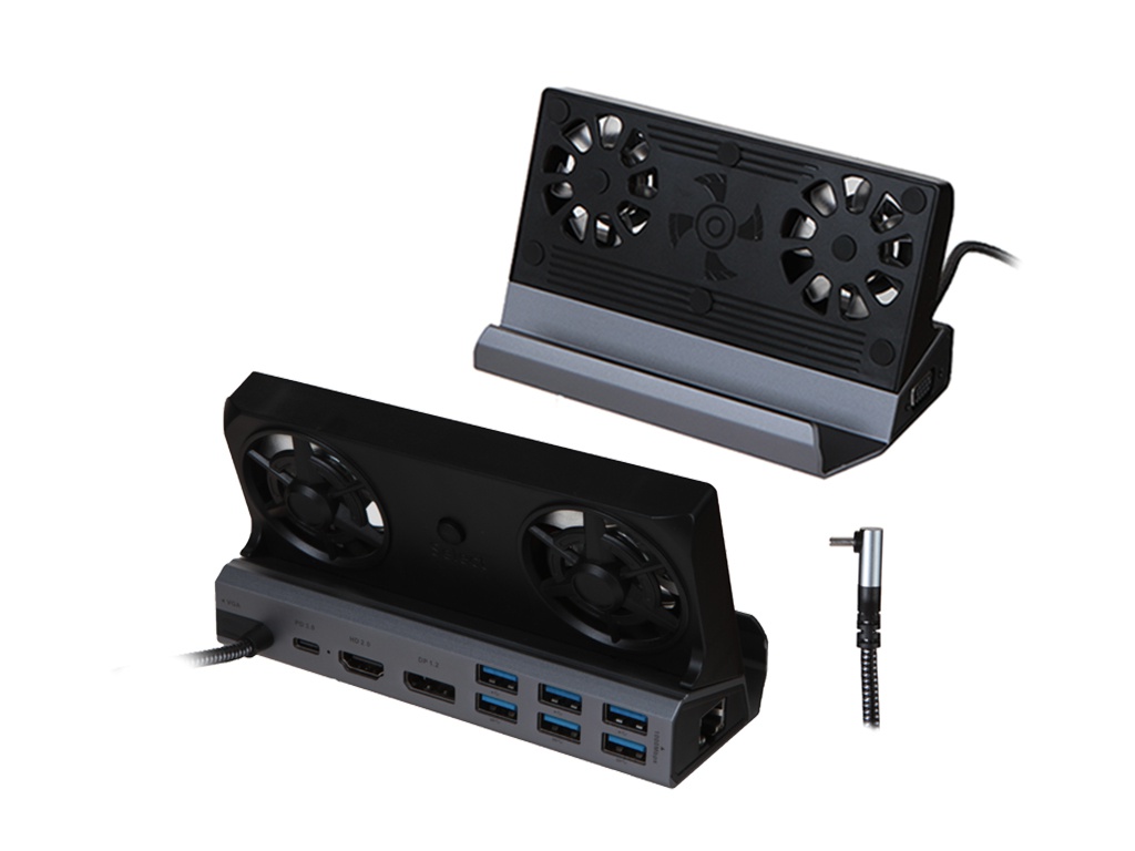 Док-станция KS-is для приставки Steam Deck USB-C 11 in 1 KS-808 держатель jsaux sg0101 для steam deck