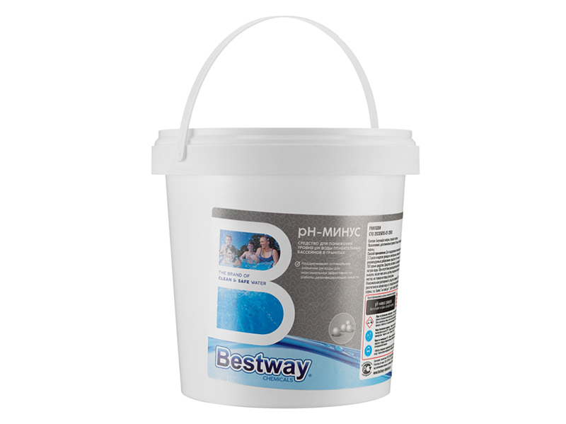 Регулятор pH-минус BestWay Chemicals 500g B1909208 очиститель ватерлинии bestway chemicals cws0 75lbw