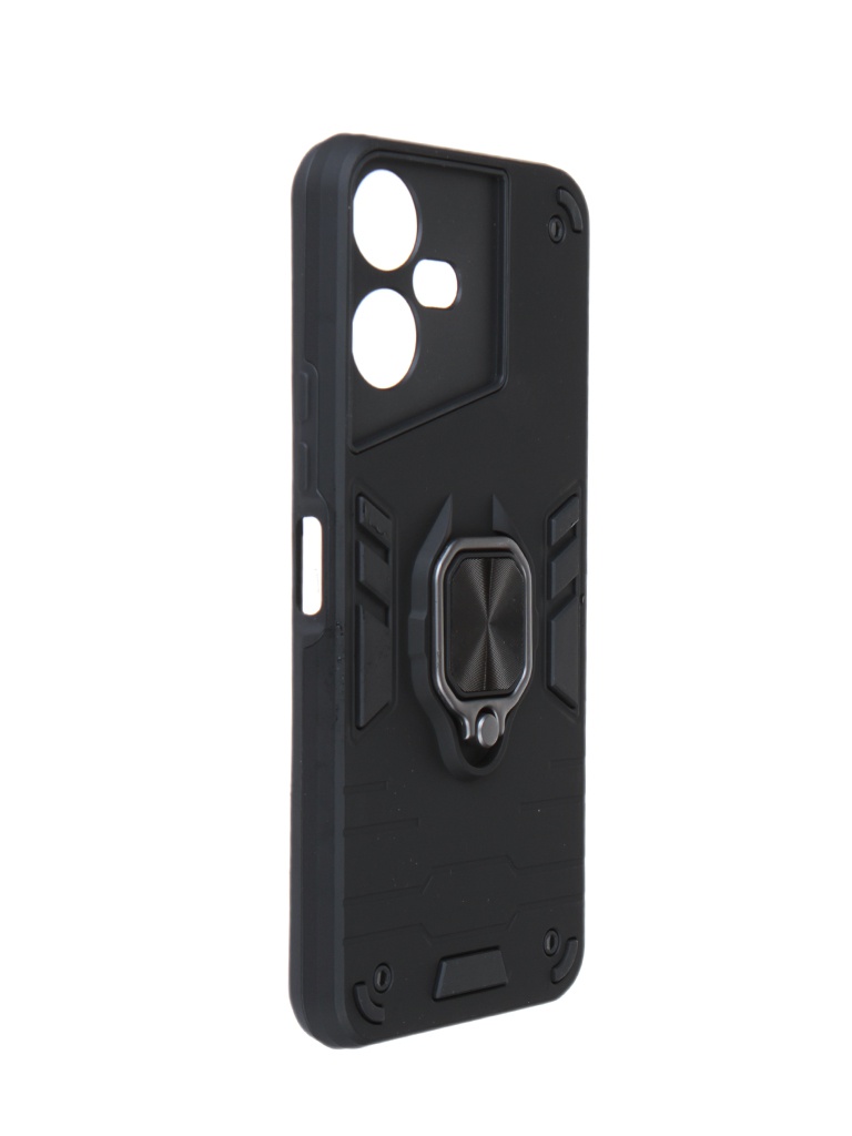 

Чехол DF для Tecno Pova Neo 3 с магнитом и кольцом Black tArmor-07, Tecno Pova Neo 3