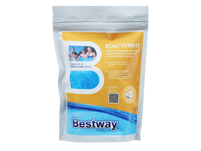 Коагулянт BestWay Chemicals 250g B1909207 очиститель ватерлинии bestway chemicals cws0 75lbw