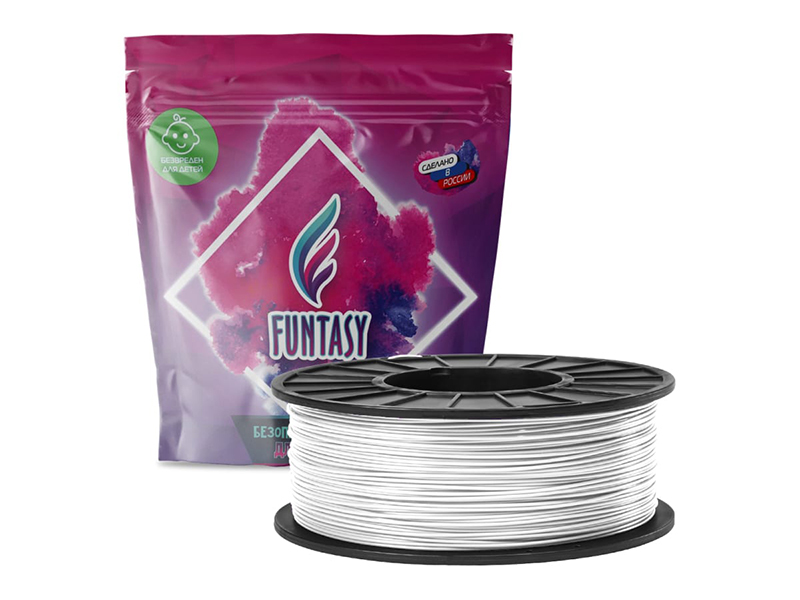 Аксессуар Funtasy ABS-пластик 1.75mm 1kg White ABS-1KG-WT-1